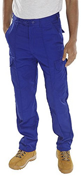 Beeswift Super Drivers Trousers Royal Blue Size 32 PCTHWR32