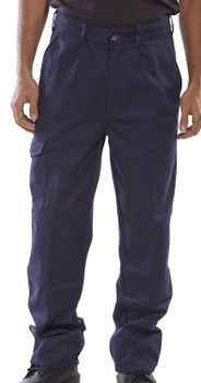 Beeswift Heavyweight Drivers Trousers Navy Blue Size 30 PCT9N30