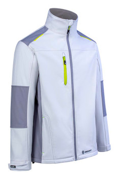 Beeswift Flex Softshell Jacket White/Grey Size XXL SFSJWHGYXXL