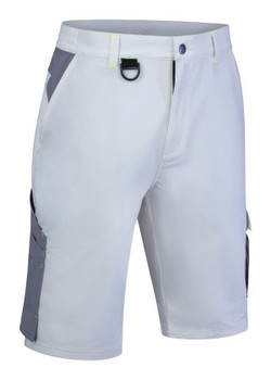 Beeswift Flex Workwear Shorts White/Grey Size 38 SFSHWHGY38