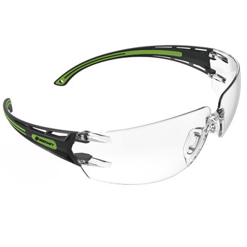 Beeswift Clear Lens Biocolour Frame Safety Glasses Clear/Green ZZ0100