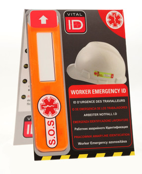 Vital Id Emergency Id Data Window Tag Orange WSID02G