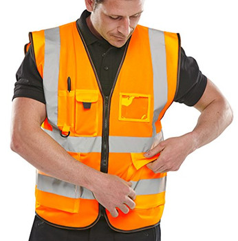 Beeswift Hi-Vis Executive Id Vest Orange Size 4XL WCENGEXECOR4XL