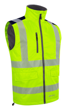 Mens Two-Tone Bodywarmer Saturn Yellow / Navy Size 5XL PBWTT01SYN5XL