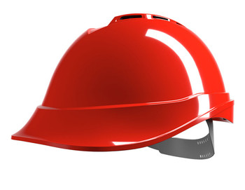 Msa V-Gard 200 Vented Safety Helmet Red MSAGV631RE
