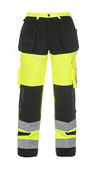 Hydrowear Hertford Hi-Vis Two Tone Trousers Saturnyellow/Black Size 40 HYD044474SYBL40