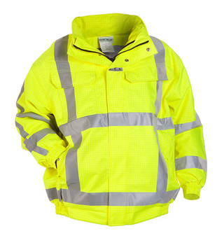 Hydrowear Moers Multi Sns Fire Retardant Hi-Vis Anti-Static Pilot Jacket Saturn HYD073400SYXL