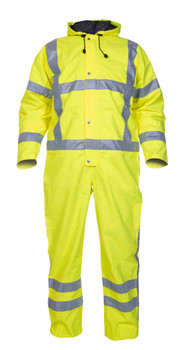 Hydrowear Ureterp Sns Hi-Vis Waterproof Coverall Saturn Yellow Size 2XL HYD072380SYXXL