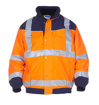 Hydrowear Furth Hi-Vis Sns Pilot Two-Tone Jacket Orange / Navy Size XL HYD02159ORNXL