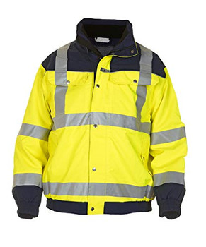 Hydrowear Furth Hi-Vis Sns Pilot Two-Tone Jacket Saturn Yellow / Navy Size S HYD02159SYNS