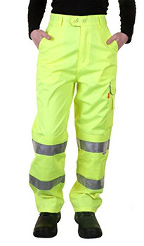 Beeswift Ladies Hi-Vis Trousers Saturn Yellow Size 28 LPCTENSY28