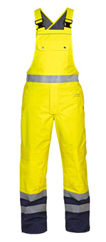 Hydrowear Utting Sns Hi-Vis Waterproof Bib & Brace Saturn Yellow / Navy Size S HYD072260SYNS