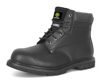 Beeswift Goodyear Welted 6 " Boot Black Size 6.5 GWBMSBL06.5