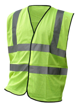 Beeswift Hi-Vis Mesh Vest Saturn Yellow Size L HVMWSYL