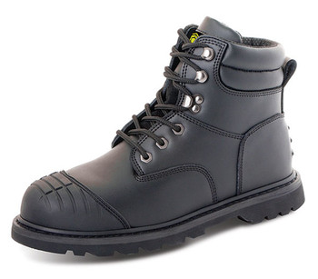 Beeswift Goodyear Welt Boot With Scuff Cap Black Size 7 GWBMSSCBL07