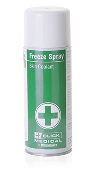 Click Medical Freeze Spray Skin Coolant 400Ml White Size 400ML CM0378
