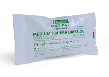 Click Medical Trauma Dressing 10 X 18 - Medium White CM0497-23