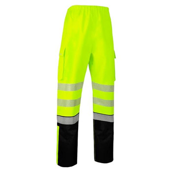 Beeswift Deltic Hi-Vis Two-Tone Ripstop Breathable Waterproof Trouser Yellow 6XL BSDTRTTSYN6XL