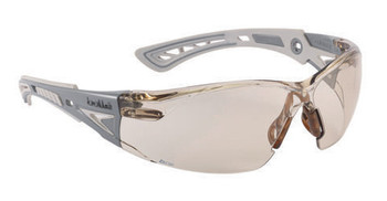 Bolle Safety Rush+ Go Green Platinum Glasses Copper Brown BOPSSRUSPC16