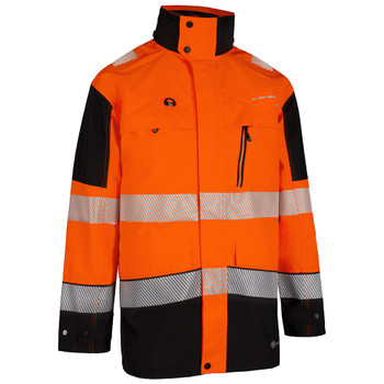 Beeswift Deltic Hi-Vis Two-Tone Ripstop Breathable Waterproof Jacket Orange XL BSDJTTORBLXL