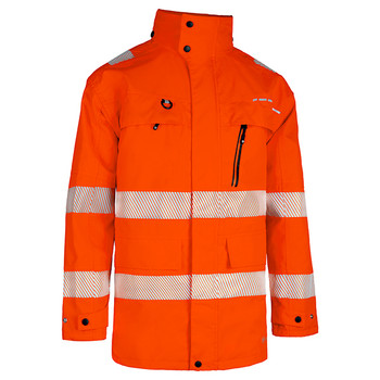Beeswift Deltic Hi-Vis Ripstop Breathable Waterproof Jacket Orange Size 5XL BSD21OR5XL