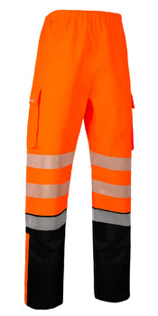 Beeswift Deltic Hi-Vis Two-Tone Ripstop Breathable Waterproof Trouser Orange L BSDTRTTORBLL