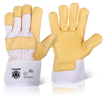 Beeswift Canadian Hide Rigger Gloves Yellow CANYHSPN