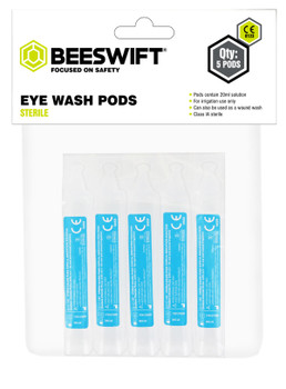 Eyewash Pods Pack Of 5 X 20Ml Clear Size 20ML BS021