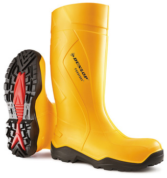 Dunlop Purofort +Full Safety Wellingtons Yellow Size 11 C76224111
