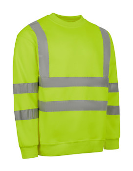 Beeswift Essential Sweatshirt Hi-Vis Jumper Saturn Yellow Size S BSSENSYS
