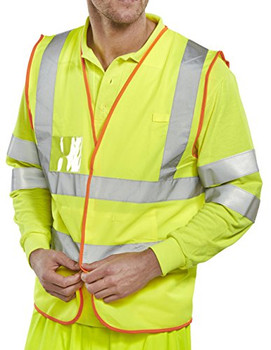 Pre-Pack Multi-Purpose Vest Saturn Yellow Size XXL BS061XXL