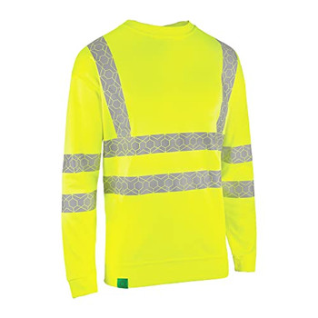 Beeswift Envirowear Hi-Vis Recyclable Sweatshirt Saturn Yellow Size M EWCSSSYM