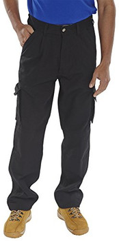 Beeswift Newark Trousers Black Size 46T CTRANTBL46T