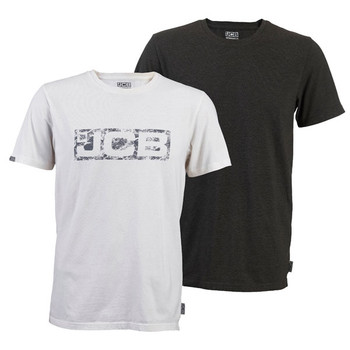 Jcb Workwear Essential Twin Pack T-Shirts White/Grey Size M D+AJ-M