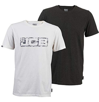 Jcb Workwear Essential Twin Pack T-Shirts White/Grey Size M D+AJ-M