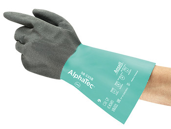 Ansell Alphatec 58-535B Glove Green/Black Size XL AN58-535BNXL