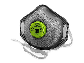 Beeswift Charcoal P2 Premium Mesh Cup Mask Black BBMMP2CVDN