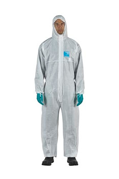 Microgard 1500 Plus Disposable Coverall White Size L ANWH15111L