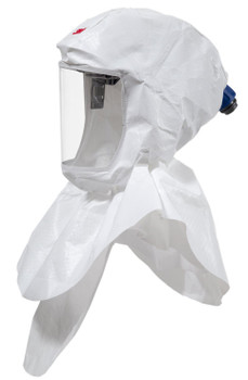 3M S657 Versaflo Headtop With Shoulder Coverage White 3MS657