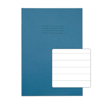 Rhino A4 Exercise Book 32 Page Feint Ruled 15Mm Light Blue Pack 100 - VDU014-149 VDU014-149-2