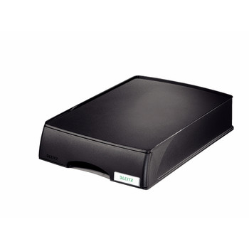 Leitz Plus Letter Tray With Drawer A4/Foolscap Portrait Black 52100095 52100095