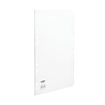Valuex Divider A4 10 Part Multipunched White Card 79701 79701