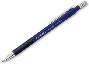 Staedtler Marsmicro Mechanical Pencil B 0.7Mm Lead Blue Barrel Pack 10 77507