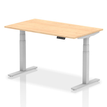 Dynamic Air 1400 X 800Mm Height Adjustable Desk Maple Top Silver Leg HA01014 HA01014