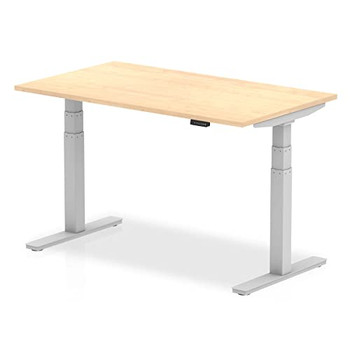 Dynamic Air 1400 X 800Mm Height Adjustable Desk Maple Top Silver Leg HA01014 HA01014