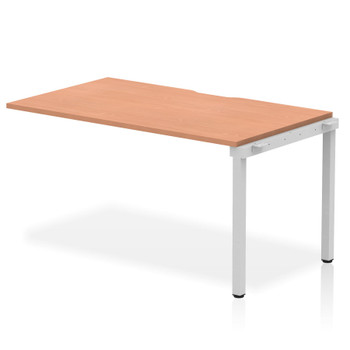 Evolve Plus 1400Mm Single Row Extension Kit Beech Top Silver Frame BE333 BE333