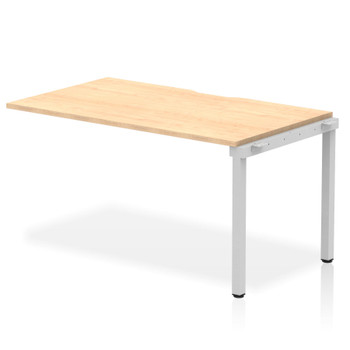 Evolve Plus 1400Mm Single Row Extension Kit Maple Top Silver Frame BE334 BE334