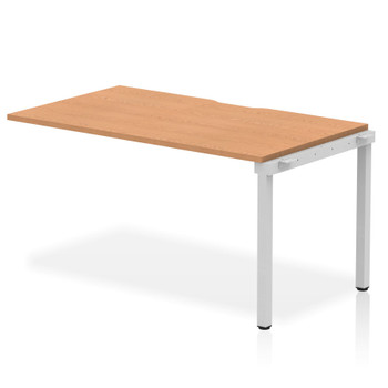 Evolve Plus 1400Mm Single Row Extension Kit Oak Top Silver Frame BE335 BE335