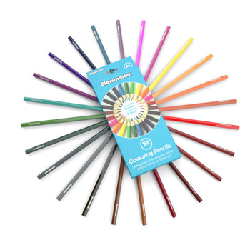 Classmaster Colouring Pencils In 12 Assorted Colours Pack 24 - CPW24 CPW24