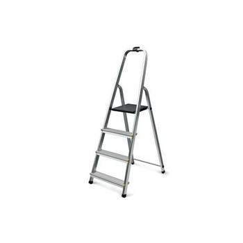Slingsby Aluminium 4 Tread Platform Step Ladder Platform Sits 770Mm Above The Fl 405006